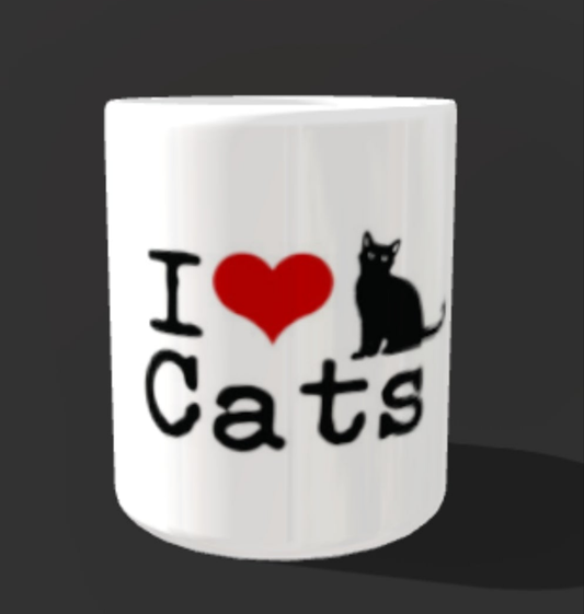 " I Love ❤️ Cats " Kaffeetasse limitierte Auflage