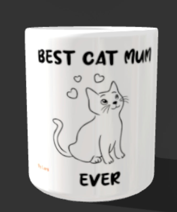 " Best Cat Mum Ever" Kaffeetasse