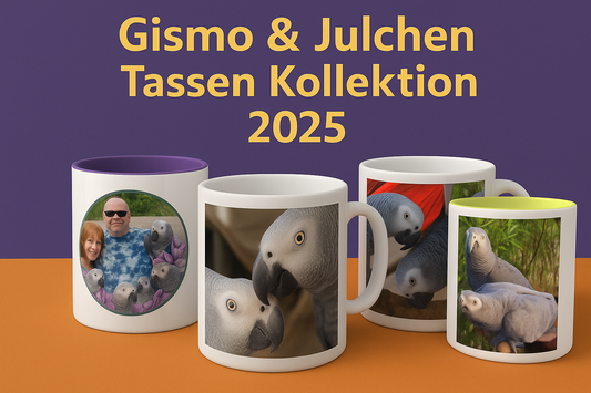 Kaffeetassen Gismo & Julchen 4er Set komplette Kollektion 2025 zum Sparpreis