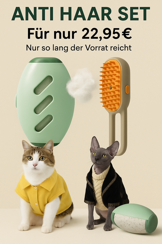 Anti Haar Set " Dampfbürste & Ewige Fusselrolle