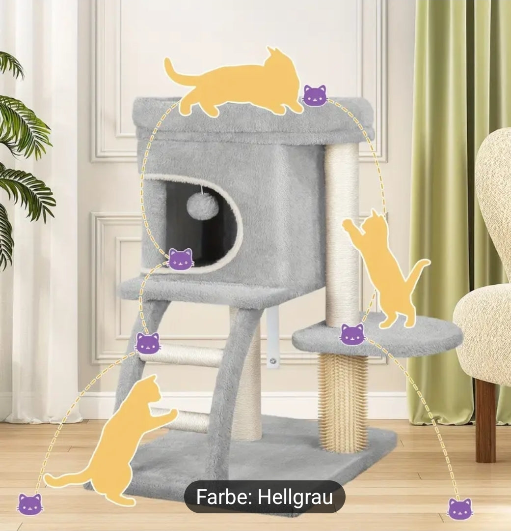 Katzenkratzpfosten Grau