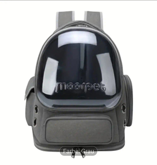 Katzen Transport Rucksack Grau