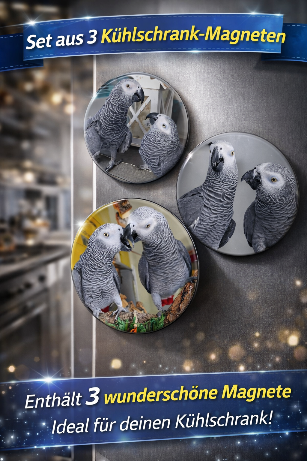 Gismo & Julchen Kühlschrankmagneten 3er Set