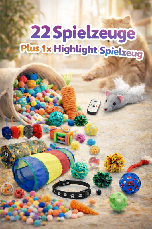 22 Katzenspielzeuge + 1 Highlight