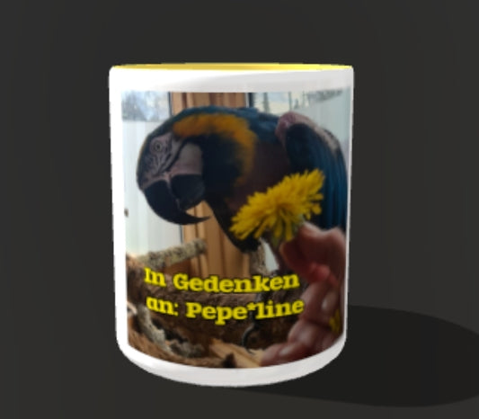Kaffeetasse Pepe*line Papageienwerkstatt