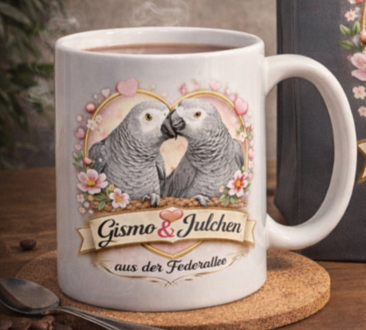 Gismo & Julchen Kaffetasse Edel in 2 Designs