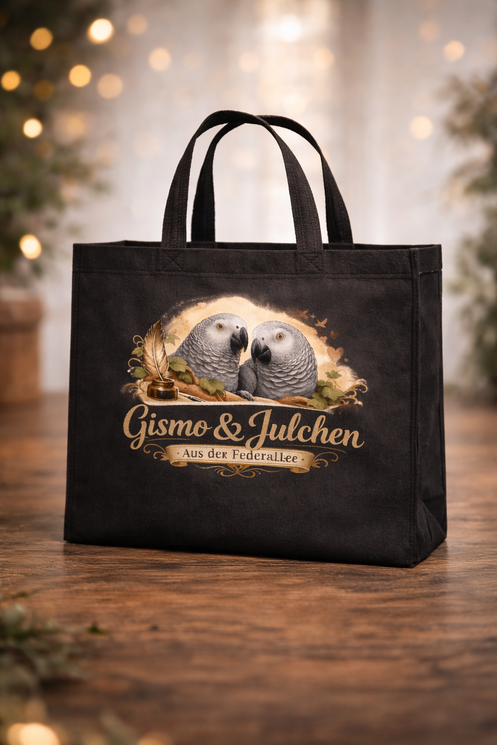 Gismo & Julchen Stofftasche ind Beige und Schwarz