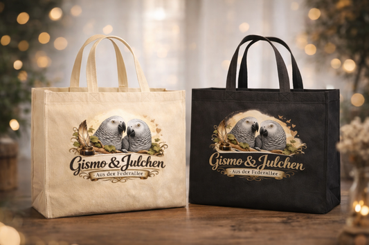 Gismo & Julchen Stofftasche ind Beige und Schwarz