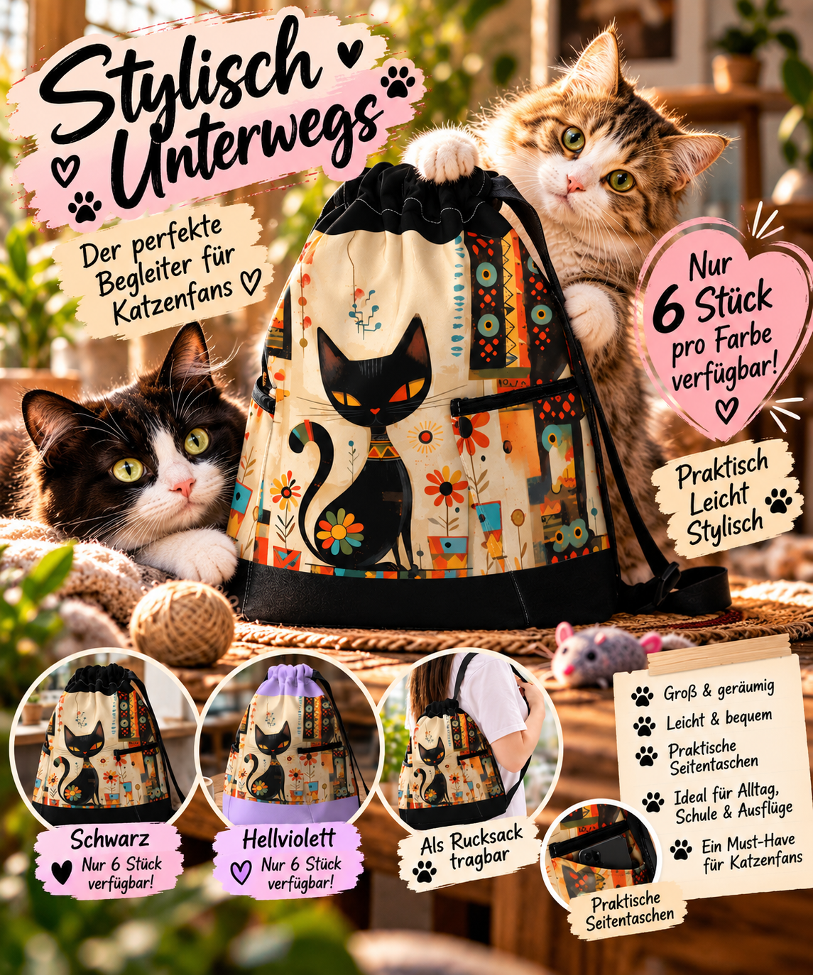 Katzen Rucksack Limited Edition